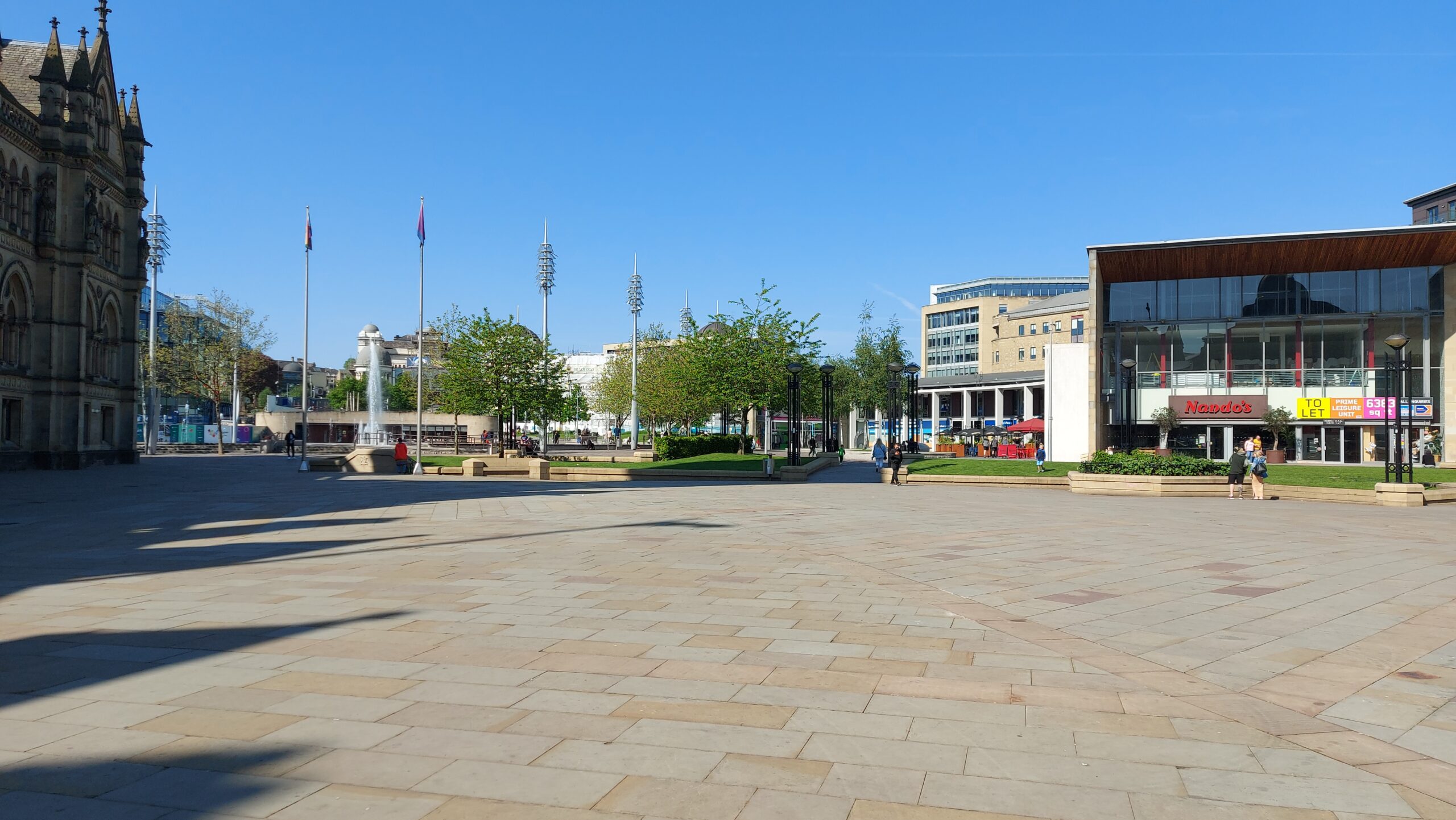 A photo of City Park in Bradford City Centre