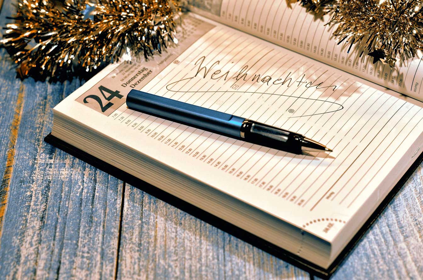 2025-26 three-week planner for Christmas and New Year